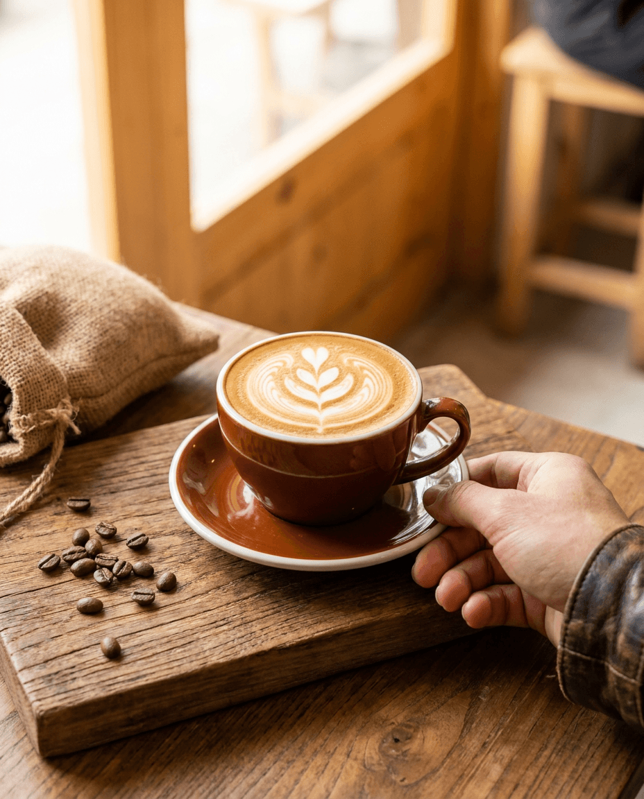 Social post concept for a coffee brand, an example of the social work we produce