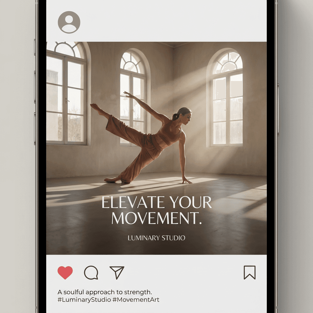 Social post concept for a lifestyle brand, an example of the social work we produce